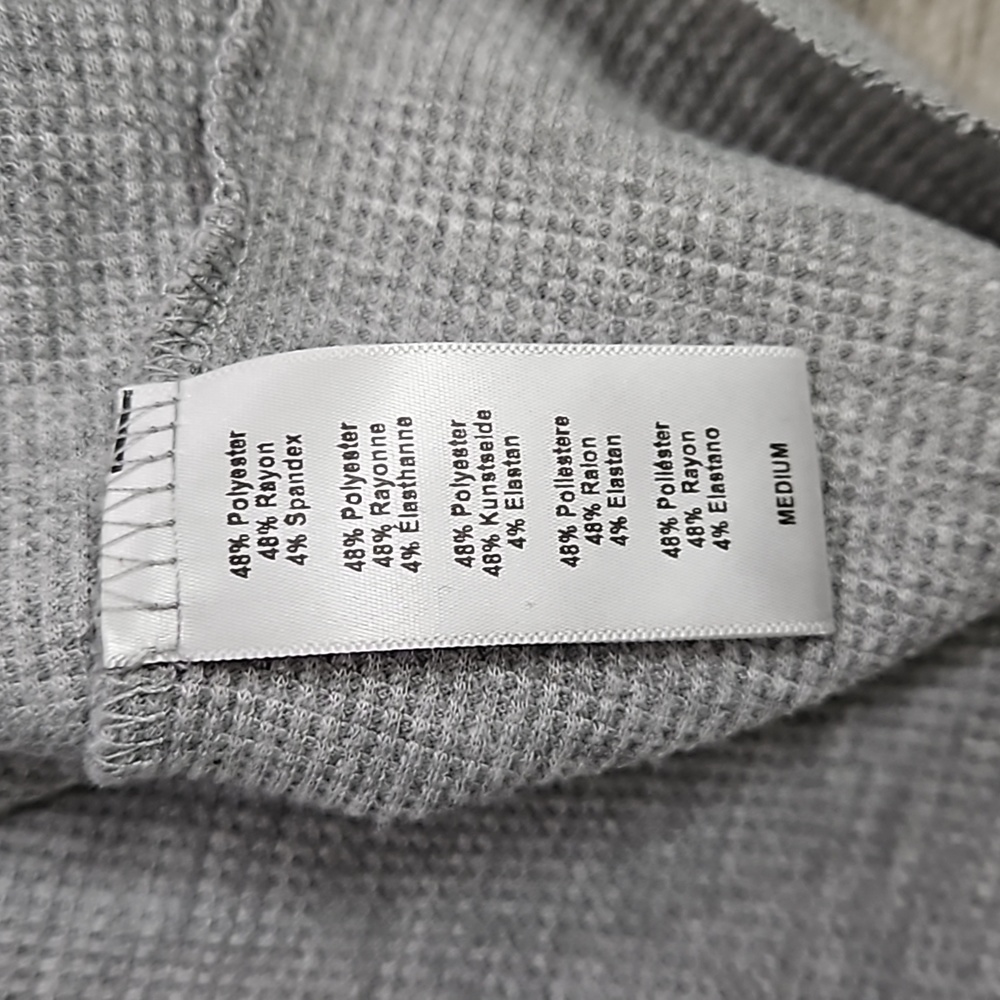 Urban Outfitters Project Social T grey waffle knit long sleeve top size … - Picture 9 of 9